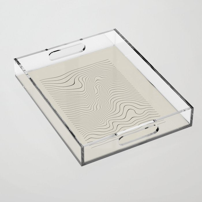 Line Distortion #3 Acrylic Tray Gallery Image 1