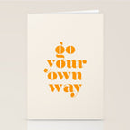 Go Your Own Way Stationery Card Gallery Image 2