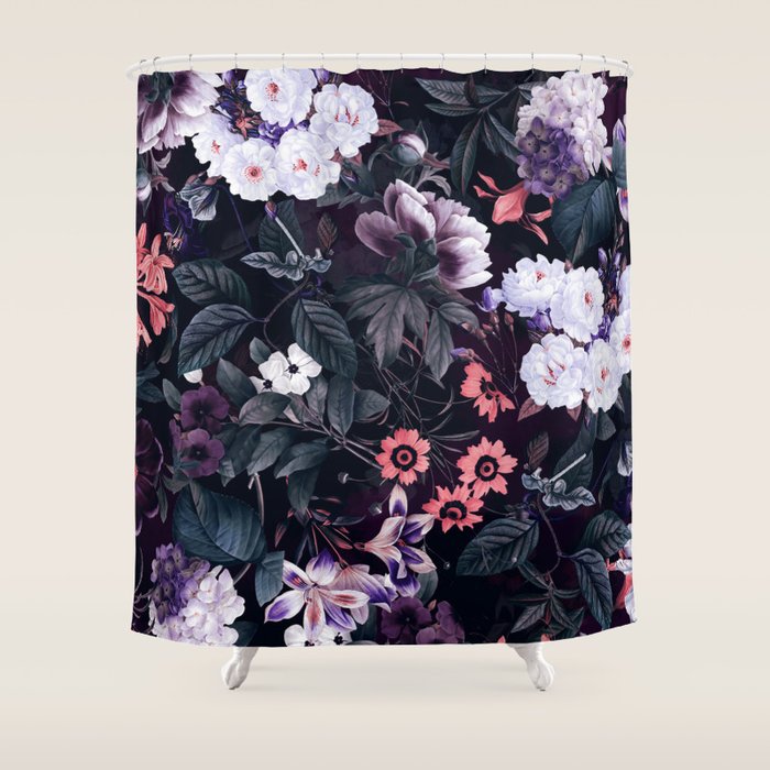 Midnight Garden XXI Shower Curtain Gallery Image 1