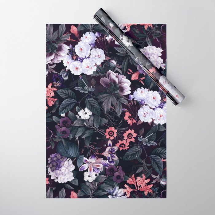 Midnight Garden XXI Wrapping Paper Gallery Image 1