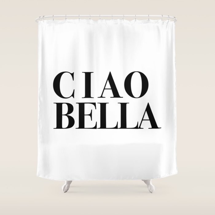 Ciao Bella Shower Curtain Gallery Image 1