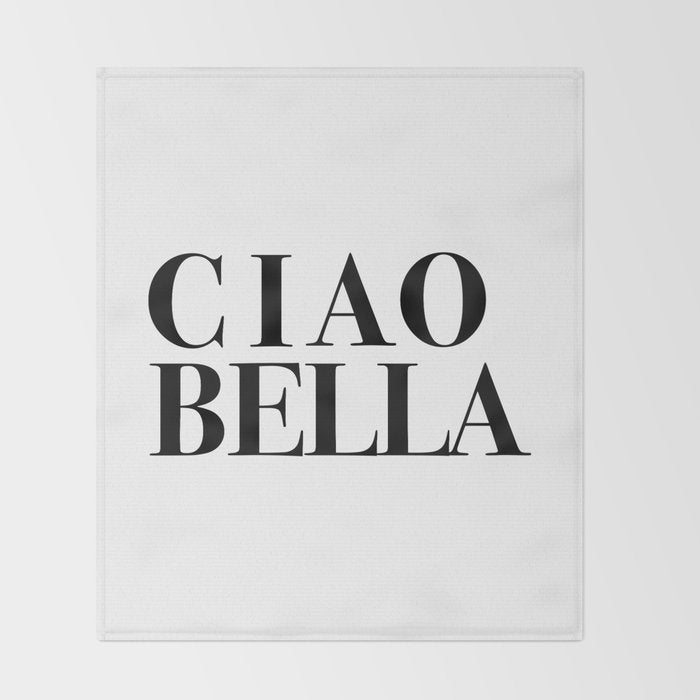 Ciao Bella Throw Blanket Gallery Image 2