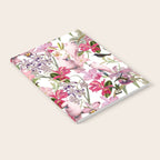 Vintage & Shabby Chic Pink Cockatoo Tropical Flower Jungle Notebook Gallery Image 2