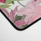 Vintage & Shabby Chic Pink Cockatoo Tropical Flower Jungle Desk Mat Gallery Image 4