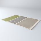 Green Beige Black Lines Artwork I Rug Gallery Image 3