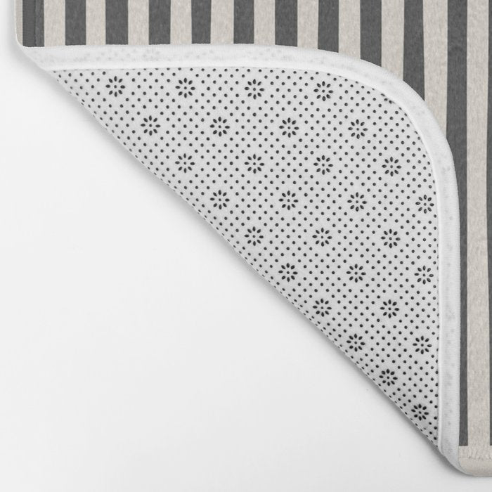 Green Beige Black Lines Artwork I Bath Mat Gallery Image 2