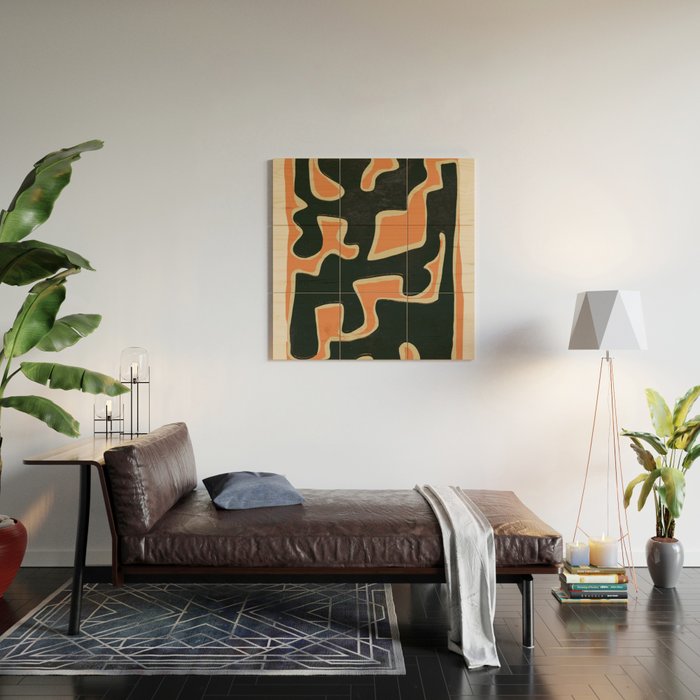 Abstract Figure 5 Wood Wall Art Gallery Image 2