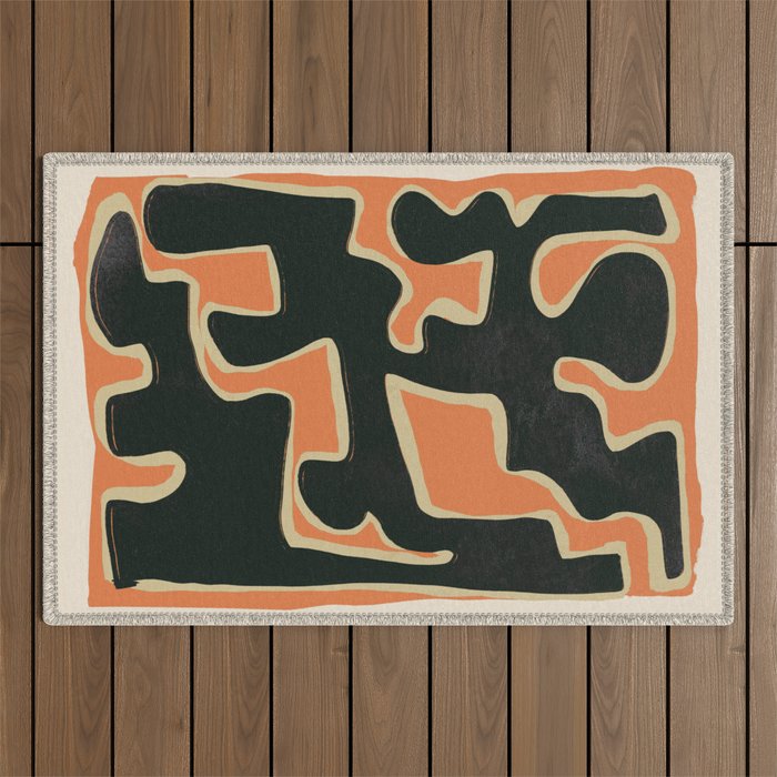 Abstract Figure 5 Outdoor Rug Gallery Image 1
