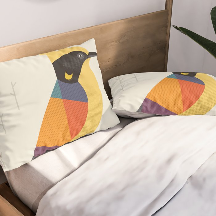 Helmeted Honeyeater Pillow Sham Gallery Image 2
