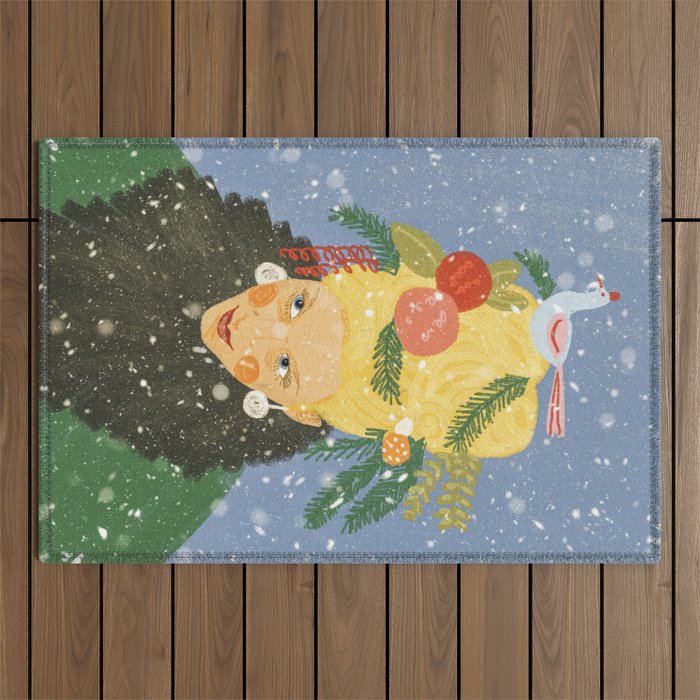 Let it snow Outdoor Rug Gallery Image 1
