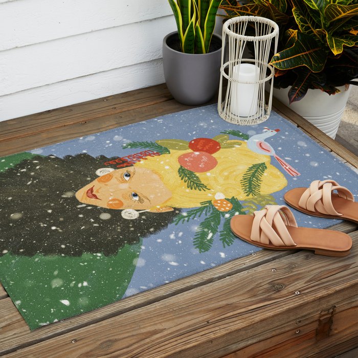 Let it snow Outdoor Rug Gallery Image 2