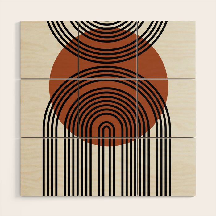minimal classic arch   Wood Wall Art Gallery Image 1