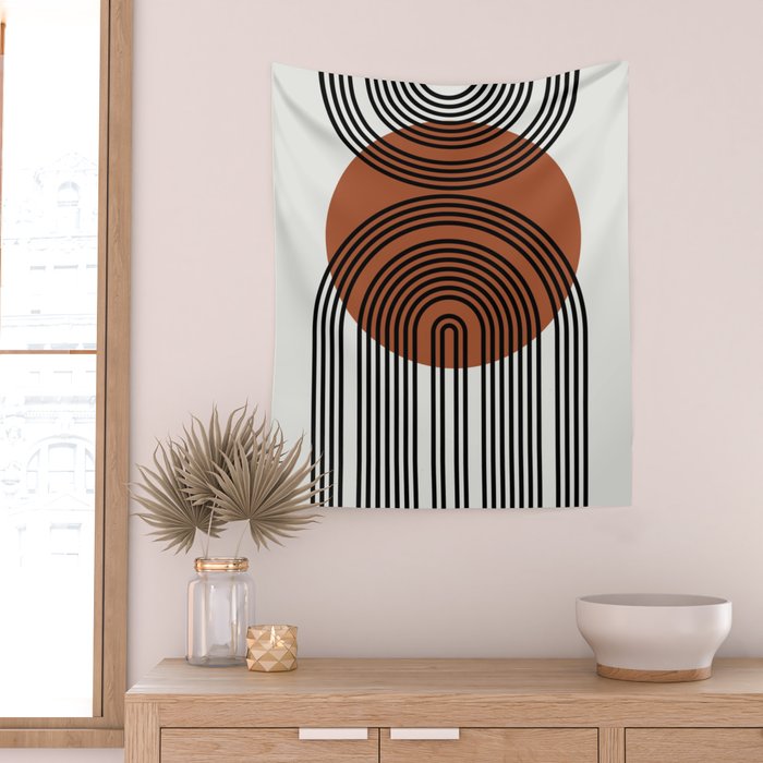 minimal classic arch   Wall Tapestry Gallery Image 2