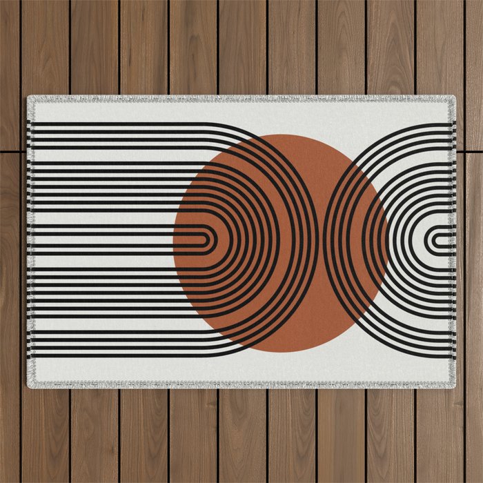minimal classic arch   Outdoor Rug Gallery Image 1