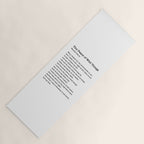 The Peace of Wild Things Yoga Mat Gallery Image 1