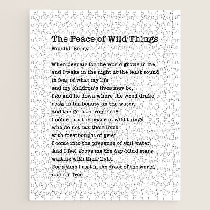 The Peace of Wild Things Jigsaw Puzzle Gallery Image 1