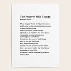 The Peace of Wild Things Poster Gallery Image 4