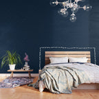 Magical Night / Galaxy in Blue and Golden Yellow Shades Wallpaper Gallery Image 3
