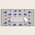 Beach Umbrellas Desk Mat Gallery Image 1
