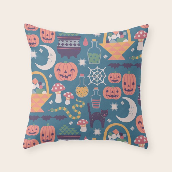Quaint and Creepy Throw Pillow Gallery Image 1