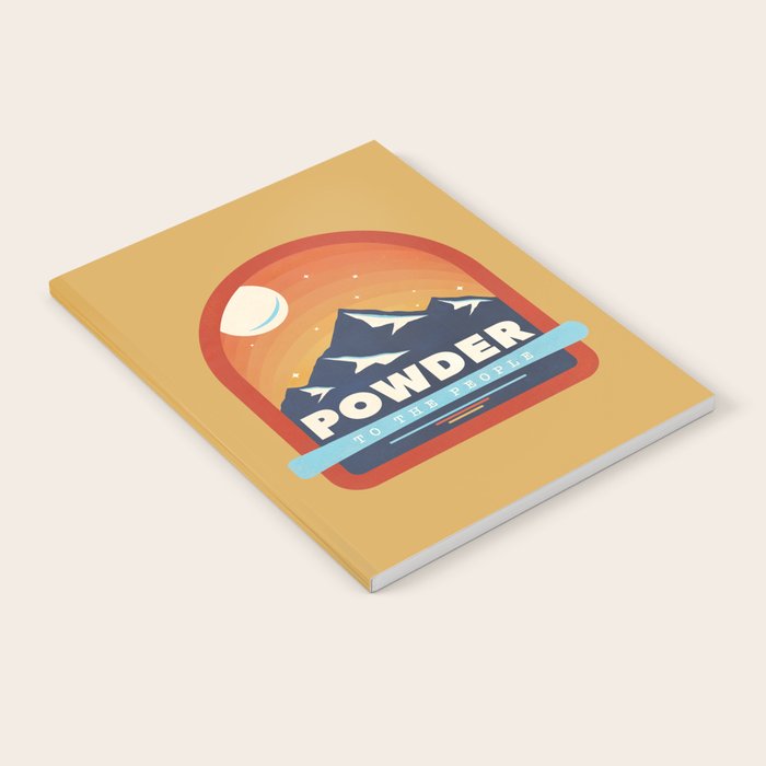 Powder To The People - Ski Badge Notebook Gallery Image 1