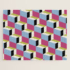 Cuboid Geometric Abstract Shapes Pattern XXXIV Jigsaw Puzzle Gallery Image 1