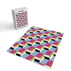 Cuboid Geometric Abstract Shapes Pattern XXXIV Jigsaw Puzzle Gallery Image 2