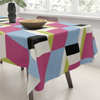 Cuboid Geometric Abstract Shapes Pattern XXXIV Tablecloth Gallery Image 3