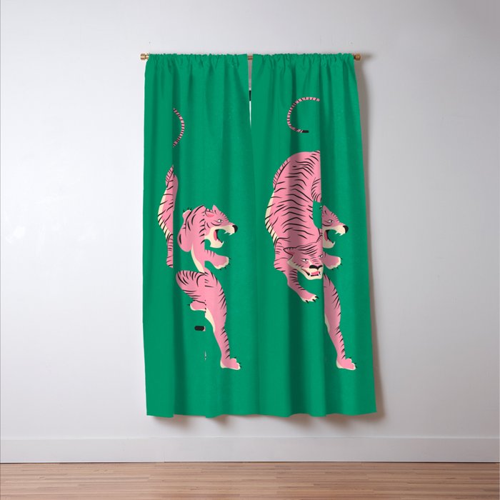 The Chase: Pink Tiger Edition Window Curtain Gallery Image 3