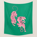The Chase: Pink Tiger Edition Wall Tapestry Gallery Image 4
