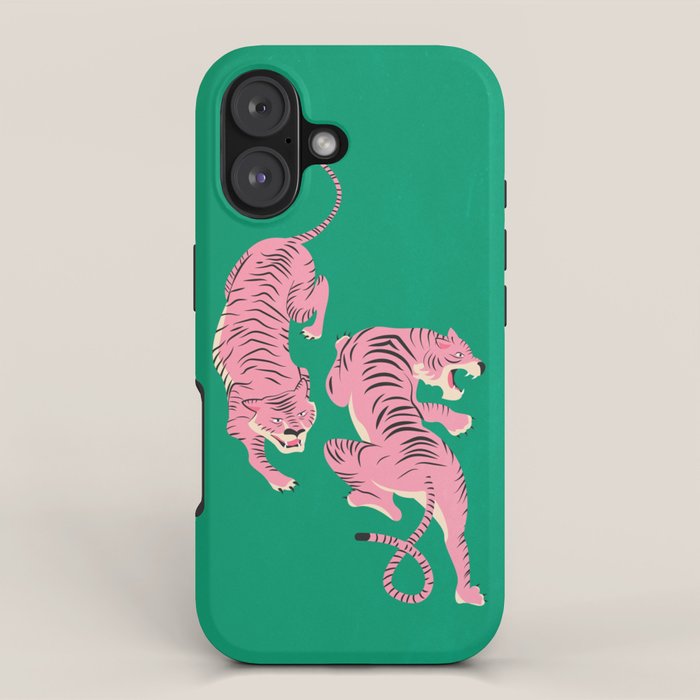 The Chase: Pink Tiger Edition iPhone Case Gallery Image 1