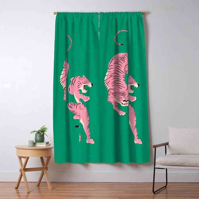 The Chase: Pink Tiger Edition Window Curtain Gallery Image 5