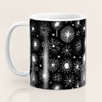 Black and white firework doodle pattern Coffee Mug Gallery Image 3