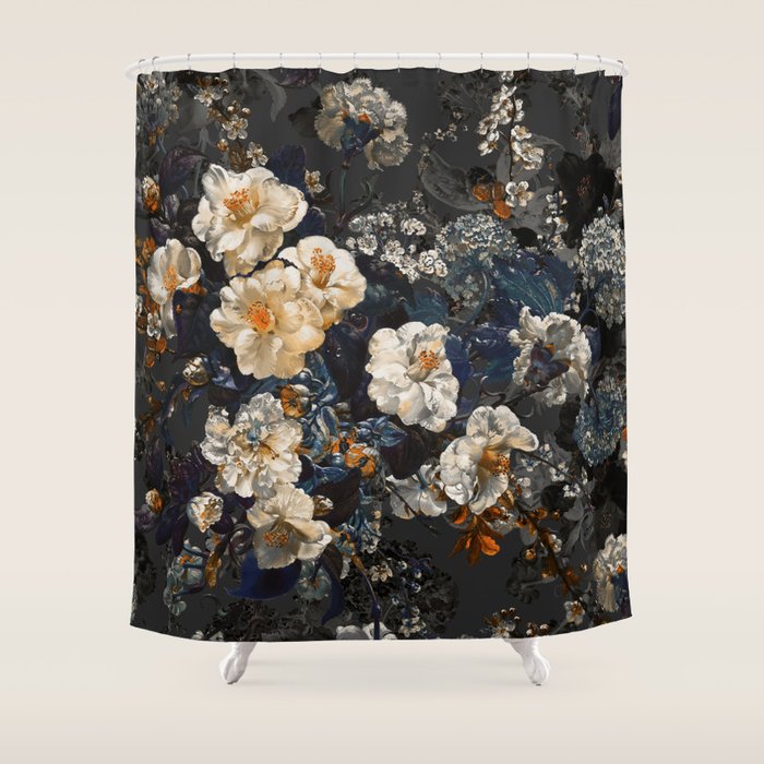 Midnight Garden XII Shower Curtain Gallery Image 1