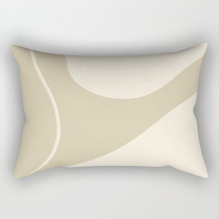 Neutral Shapes #3 Rectangular Pillow Gallery Image 2