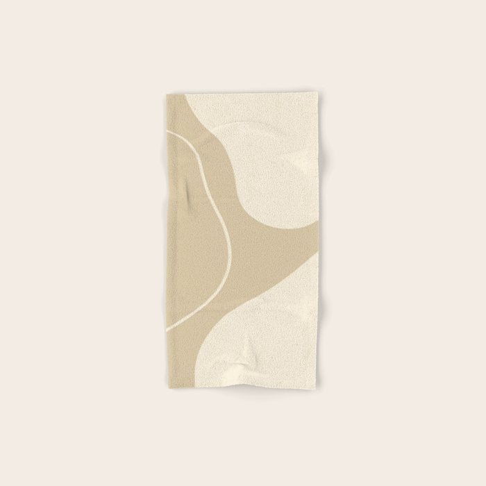 Neutral Shapes #3 Bath Towel Gallery Image 1
