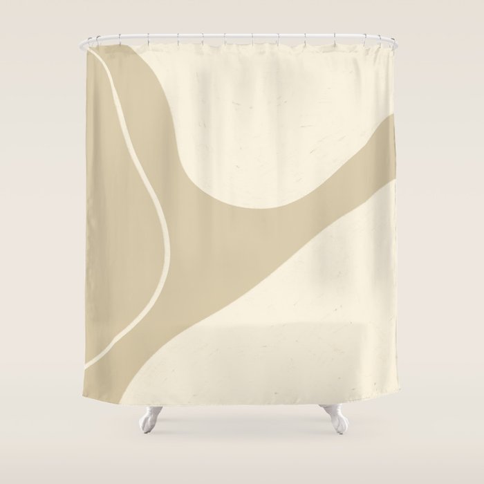 Neutral Shapes #3 Shower Curtain Gallery Image 1