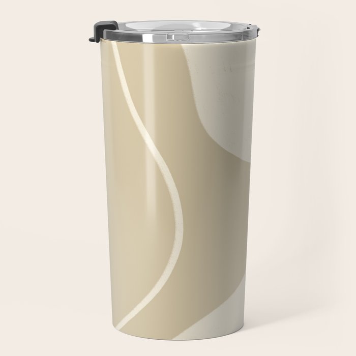 Neutral Shapes #3 Travel Mug Gallery Image 3