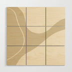Neutral Shapes #3 Wood Wall Art Gallery Image 1