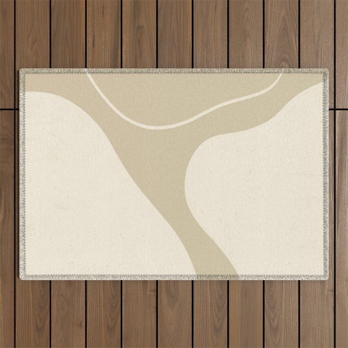 Neutral Shapes #3 Outdoor Rug Gallery Image 1
