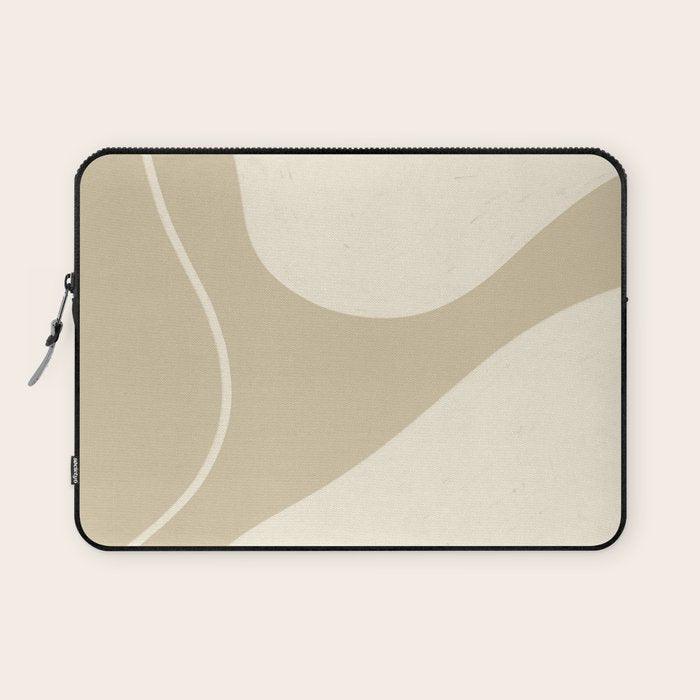 Neutral Shapes #3 Laptop Sleeve Gallery Image 1