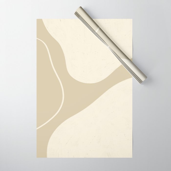Neutral Shapes #3 Wrapping Paper Gallery Image 1