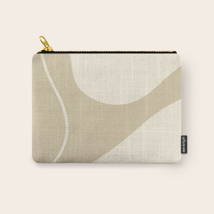 Neutral Shapes #3 Carry All Pouch Gallery Image 1