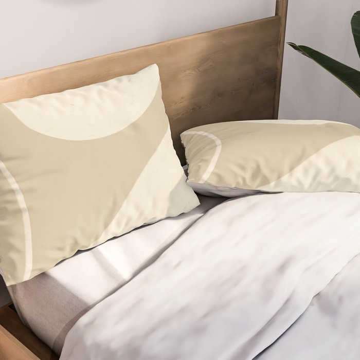 Neutral Shapes #3 Pillow Sham Gallery Image 2