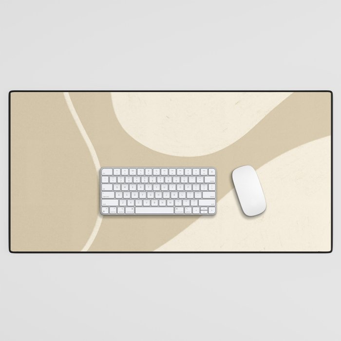 Neutral Shapes #3 Desk Mat Gallery Image 1