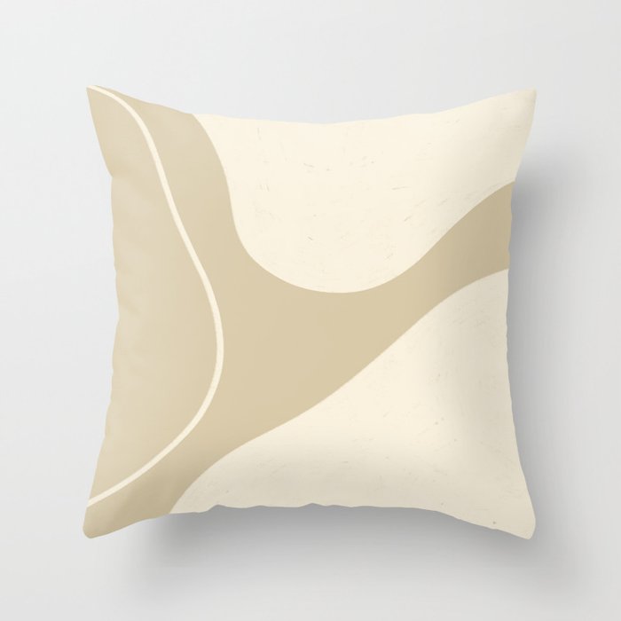 Neutral Shapes #3 Throw Pillow Gallery Image 6