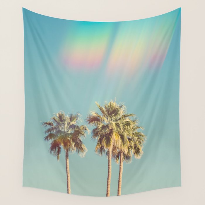 Groovy Palm Trees Wall Tapestry Gallery Image 4
