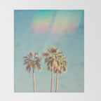 Groovy Palm Trees Throw Blanket Gallery Image 2