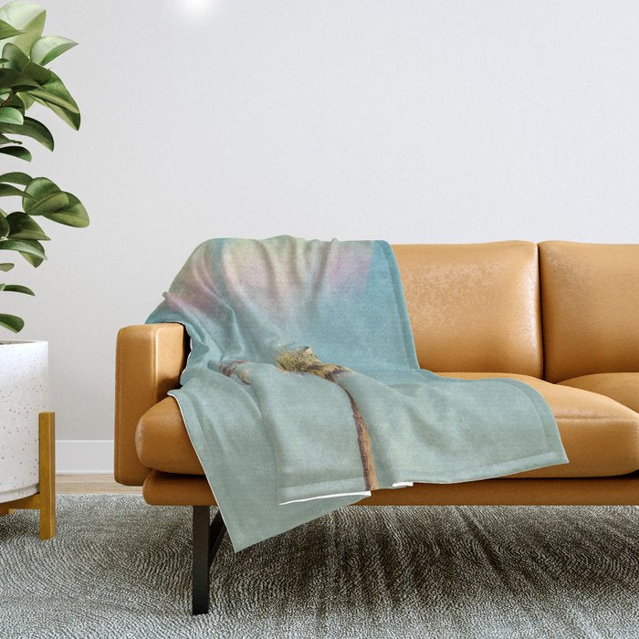 Groovy Palm Trees Throw Blanket Gallery Image 1