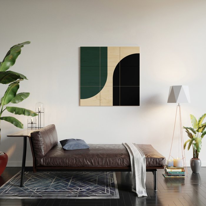 Modern Minimal Arch Abstract LXXXIV Wood Wall Art Gallery Image 2